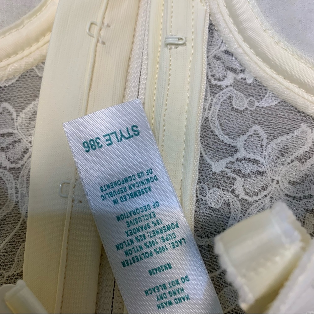 VTG Carnival Lace Strapless Basque Front Zipper - Picture 8 of 10